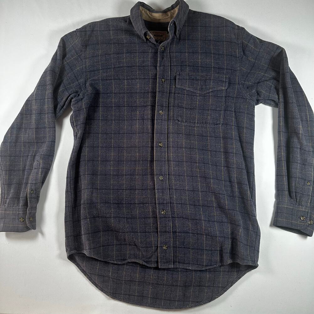 Vintage Cabela's Plaid Cotton Flannel MED TALL